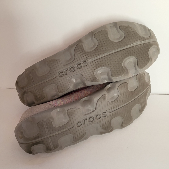 Crocs Women's 11 Multicolor Grey Duet Busy Day 202044 Slip On Comfort Flats - Picture 13 of 16